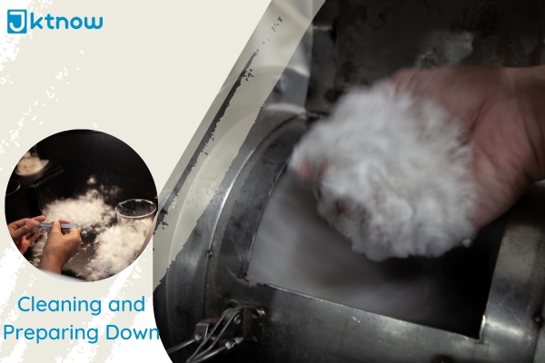 Cleaning and Preparing Down for down jacket manufacturing process